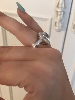 Alicia Cushion Cut Diamond Ring