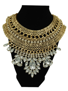 Cleo Gold Bib Necklace