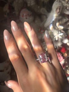 Corinna Pink Diamond Statement Ring