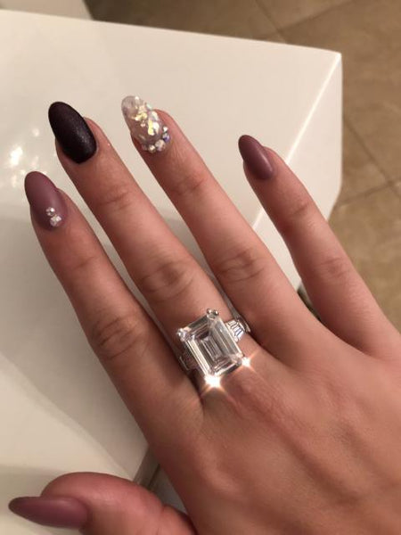 Julianne Emerald Cut Diamond Ring