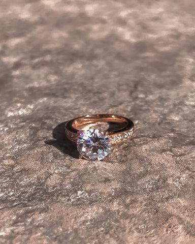 Victoria Round Cut Diamond Ring