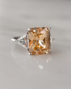 Luciana Square Cut Diamond Ring
